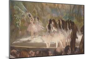 Ballet at the Paris Opera, 1877-Edgar Degas-Mounted Giclee Print