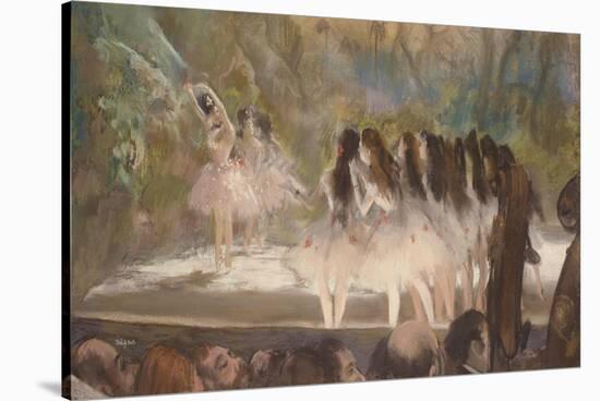 Ballet at the Paris Opera, 1877-Edgar Degas-Stretched Canvas
