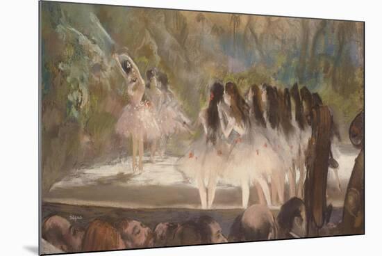Ballet at the Paris Opera, 1877-Edgar Degas-Mounted Giclee Print