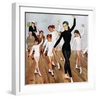 "Ballet Class", November 3, 1956-George Hughes-Framed Giclee Print