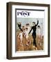 "Ballet Class" Saturday Evening Post Cover, November 3, 1956-George Hughes-Framed Giclee Print