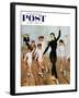 "Ballet Class" Saturday Evening Post Cover, November 3, 1956-George Hughes-Framed Giclee Print