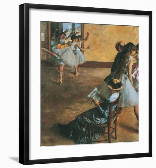 Ballet Class-Edgar Degas-Framed Art Print