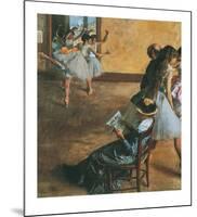 Ballet Class-Edgar Degas-Mounted Art Print