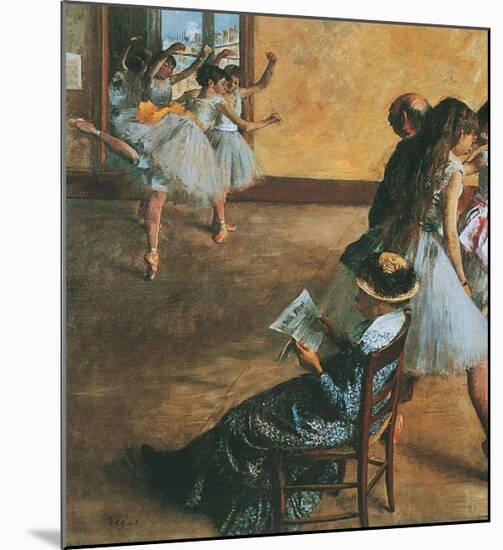 Ballet Class-Edgar Degas-Mounted Art Print