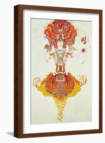 Ballet Costume for "The Firebird," by Stravinsky-Leon Bakst-Framed Giclee Print