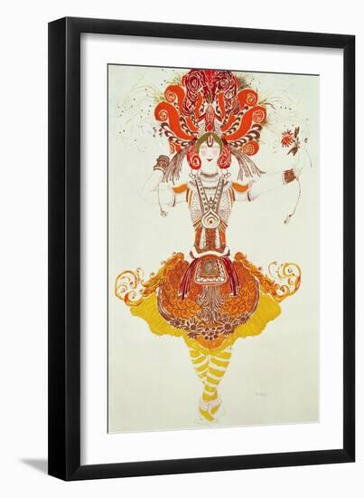 Ballet Costume for "The Firebird," by Stravinsky-Leon Bakst-Framed Giclee Print