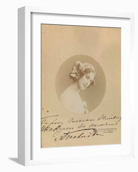 Ballet Dancer Anna Pavlova, 1912-Karl August Fischer-Framed Giclee Print