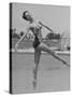 Ballet Dancer Cyd Charisse Who Aspires to be a Movie Star at Santa Monica Beach-Peter Stackpole-Stretched Canvas