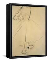 Ballet Dancer from Behind, 19th Century-Edgar Degas-Framed Stretched Canvas