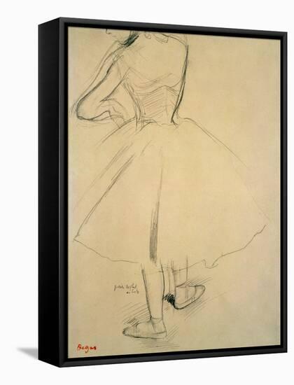 Ballet Dancer from Behind, 19th Century-Edgar Degas-Framed Stretched Canvas