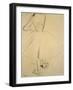 Ballet Dancer from Behind, 19th Century-Edgar Degas-Framed Premium Giclee Print