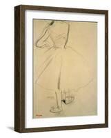 Ballet Dancer from Behind, 19th Century-Edgar Degas-Framed Giclee Print