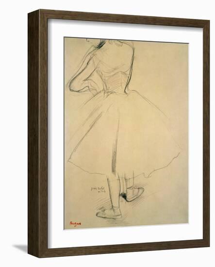 Ballet Dancer from Behind, 19th Century-Edgar Degas-Framed Giclee Print