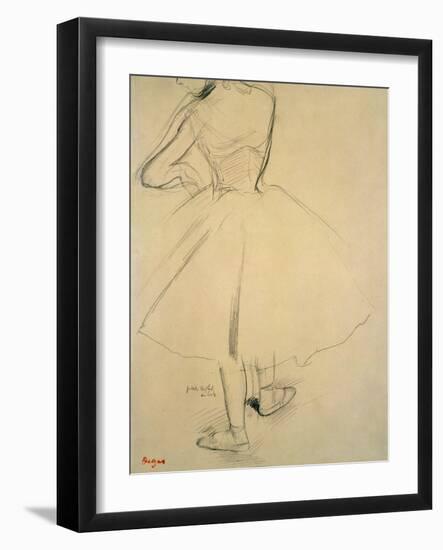 Ballet Dancer from Behind, 19th Century-Edgar Degas-Framed Giclee Print