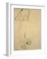 Ballet Dancer from Behind, 19th Century-Edgar Degas-Framed Giclee Print