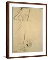 Ballet Dancer from Behind, 19th Century-Edgar Degas-Framed Giclee Print