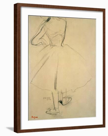 Ballet Dancer from Behind, 19th Century-Edgar Degas-Framed Giclee Print