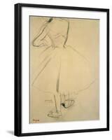 Ballet Dancer from Behind, 19th Century-Edgar Degas-Framed Giclee Print