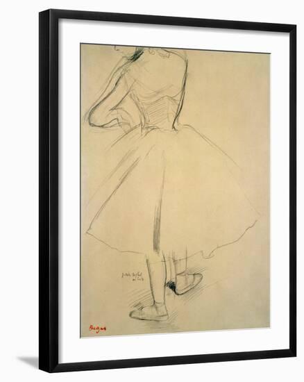 Ballet Dancer from Behind, 19th Century-Edgar Degas-Framed Giclee Print