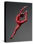 Ballet Dancer in Red Leotard-Erik Isakson-Stretched Canvas