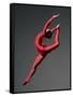 Ballet Dancer in Red Leotard-Erik Isakson-Framed Stretched Canvas