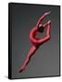 Ballet Dancer in Red Leotard-Erik Isakson-Framed Stretched Canvas