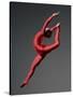 Ballet Dancer in Red Leotard-Erik Isakson-Stretched Canvas