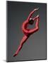 Ballet Dancer in Red Leotard-Erik Isakson-Mounted Photographic Print