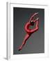 Ballet Dancer in Red Leotard-Erik Isakson-Framed Photographic Print