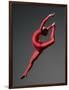 Ballet Dancer in Red Leotard-Erik Isakson-Framed Photographic Print