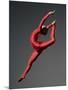 Ballet Dancer in Red Leotard-Erik Isakson-Mounted Photographic Print