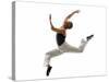 Ballet Dancer Mid-air in Jump-Tim Pannell-Stretched Canvas