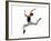 Ballet Dancer Mid-air in Jump-Tim Pannell-Framed Photographic Print