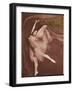 Ballet Dancer Posing Elegantly-null-Framed Art Print