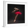 Ballet Dancer Red Tutu-null-Framed Art Print