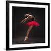 Ballet Dancer Red Tutu-null-Framed Art Print