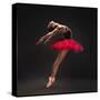 Ballet Dancer Red Tutu-null-Stretched Canvas