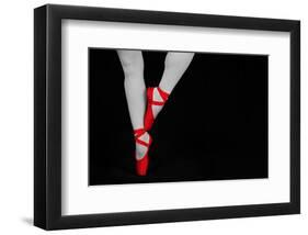 Ballet Dancer Standing on Toes-null-Framed Art Print