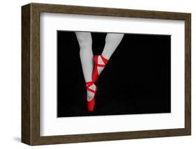 Ballet Dancer Standing on Toes-null-Framed Art Print