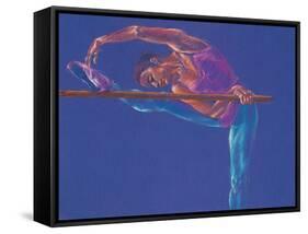 Ballet Dancer Stretching-Patti Mollica-Framed Stretched Canvas