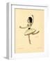 Ballet Dancer Tamara Karsavina (From: Russian Ballet in Caricature), 1902-1905-Nikolai Gustavovich Legat-Framed Giclee Print