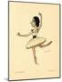 Ballet Dancer Tamara Karsavina (From: Russian Ballet in Caricature), 1902-1905-Nikolai Gustavovich Legat-Mounted Giclee Print