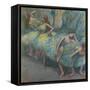 Ballet Dancers in the Wings, C.1890-1900-Edgar Degas-Framed Stretched Canvas