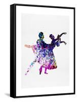 Ballet Dancers Watercolor 1-Irina March-Framed Stretched Canvas