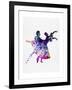 Ballet Dancers Watercolor 1-Irina March-Framed Art Print