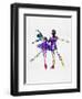 Ballet Dancers Watercolor 2-Irina March-Framed Art Print