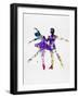 Ballet Dancers Watercolor 2-Irina March-Framed Art Print