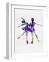 Ballet Dancers Watercolor 2-Irina March-Framed Art Print