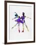 Ballet Dancers Watercolor 2-Irina March-Framed Art Print